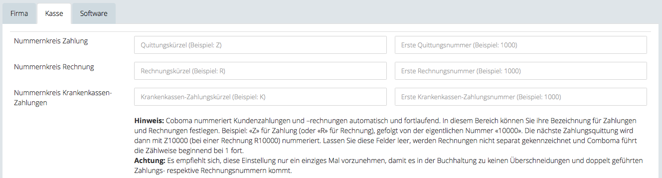 Nummernkreise definieren